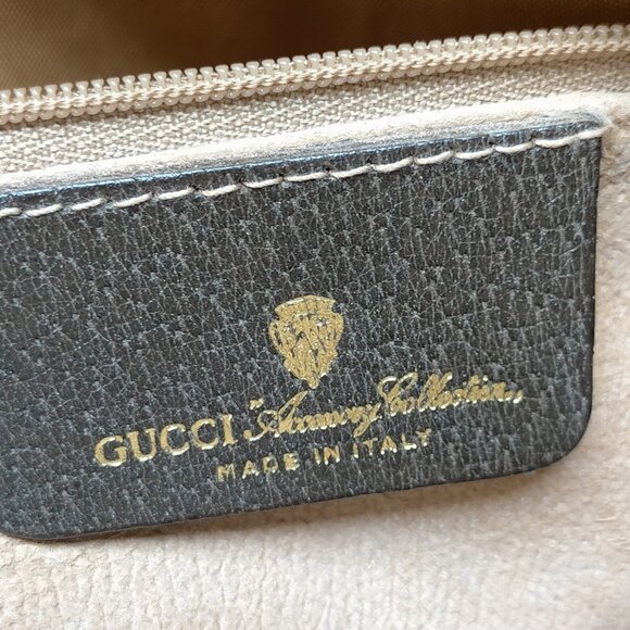 Vintage Gucci Clutch Sherry Line Brown PVC Crossbody Bag mon621-101625 - Picture 16 of 16